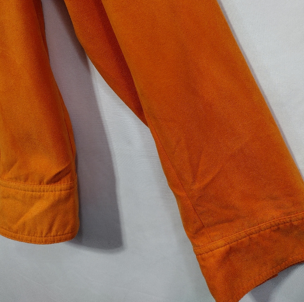 Sharon Young Utility Jacket Womens M Orange Retro 90s Y2K Casual Halloween - Picture 4 of 8